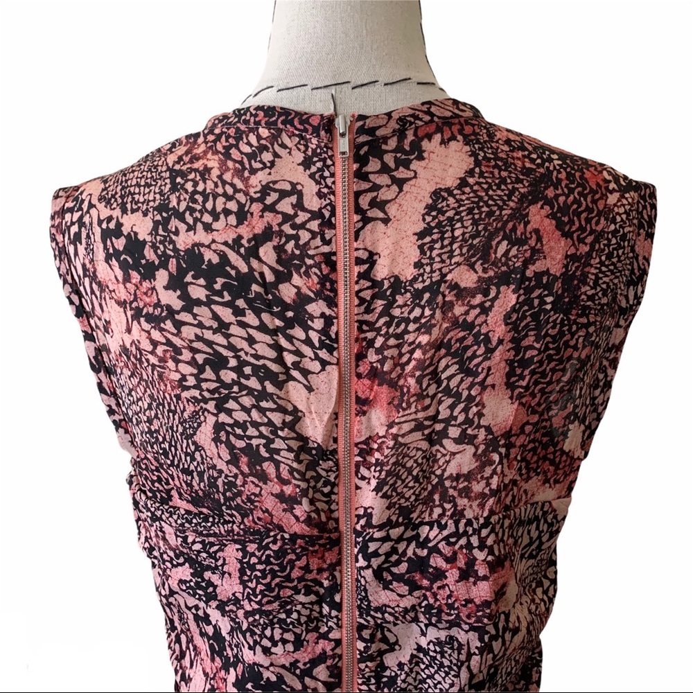 IRO Carly Silk Dress Snake Print Ruffle Cocktail 3 - Picture 5 of 12
